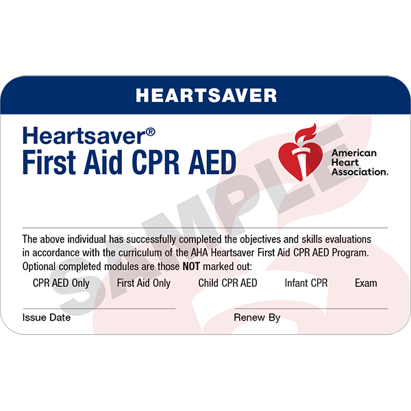 HEARTSAVER - First Aid/CPR/AED